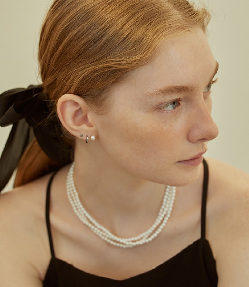 Earrings mini pearl